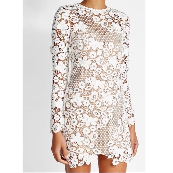 Self Portrait Floral Lace Mini Dress - Picture 2 of 11